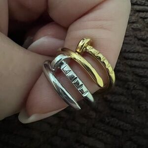 Diesigner inspired nail ring.